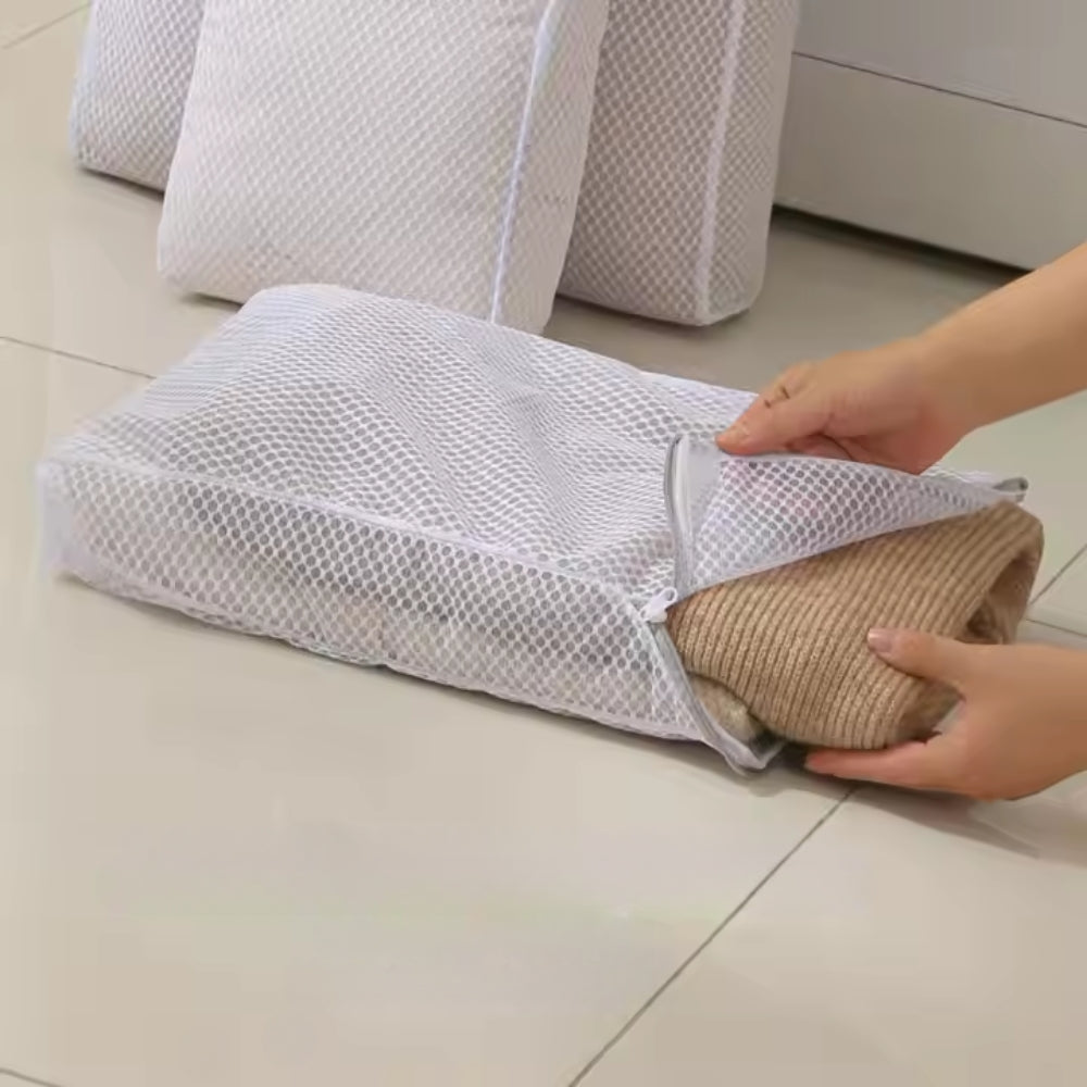 Reusable Mesh Laundry Bag for Washing Delicates and Clothing Care
