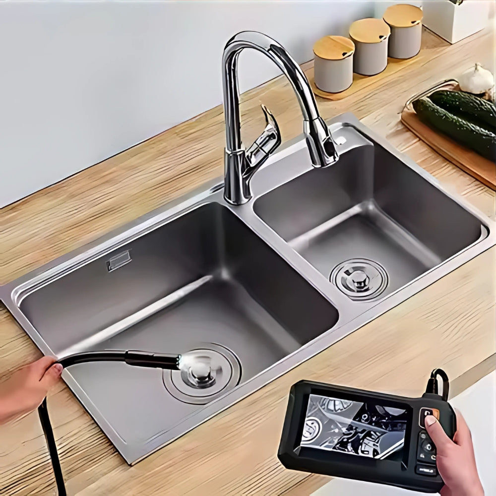 Industrial Endoscope Camera with HD Screen and Waterproof Inspection Probe