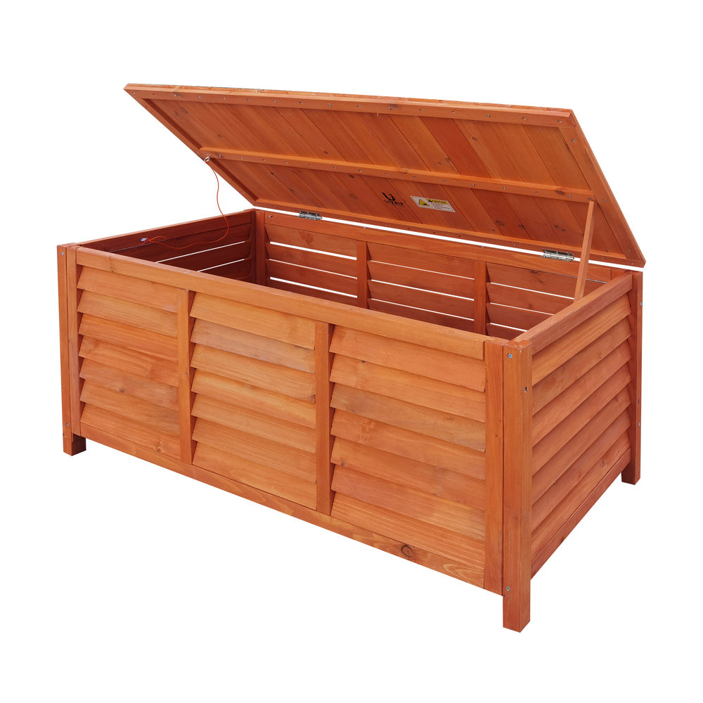 Outdoor Storage Box Wooden Garden Bench