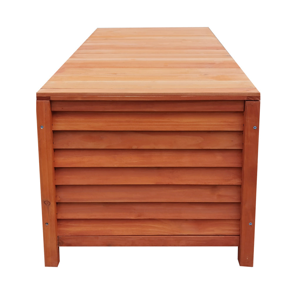 Outdoor Storage Box Wooden Garden Bench