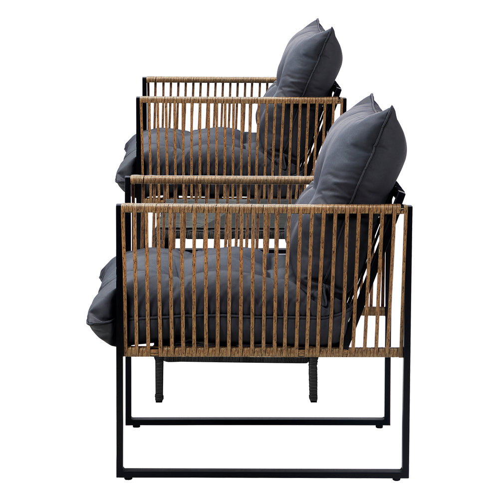 Outdoor 2 Seater Patio Lounge Setting