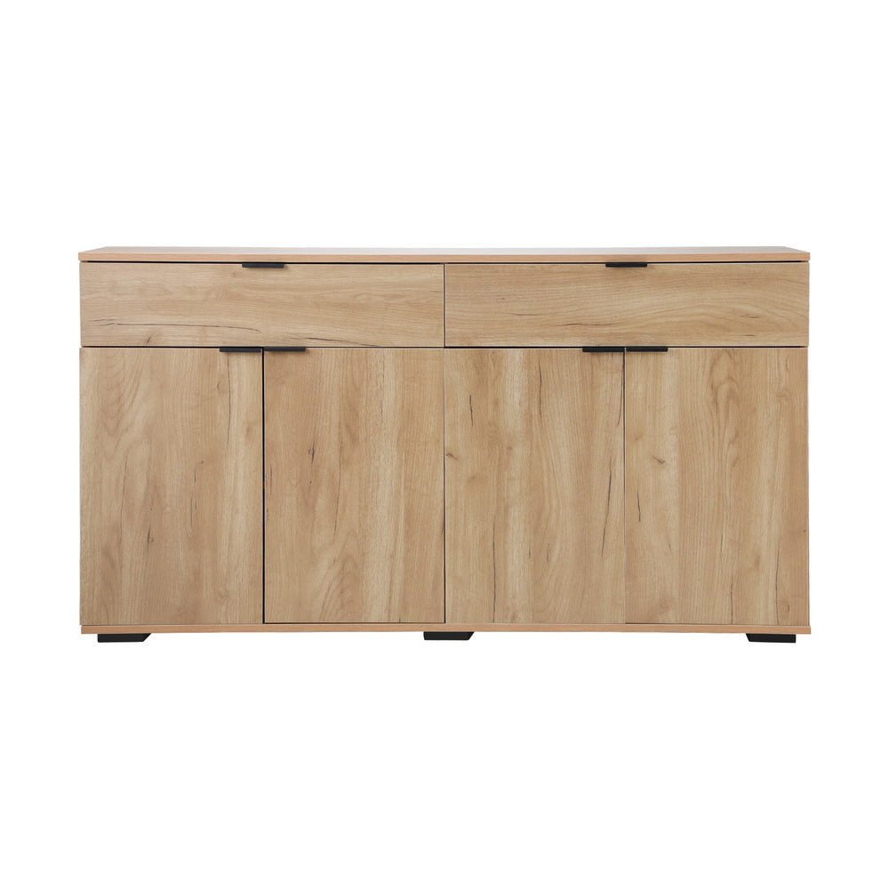 Natural Sideboard with 4 Doors and 2 Drawers