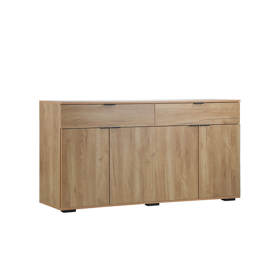 Natural Sideboard with 4 Doors and 2 Drawers