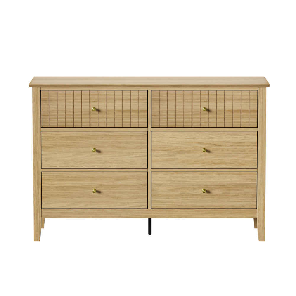 6 Chest of Drawers Dresser - Natural