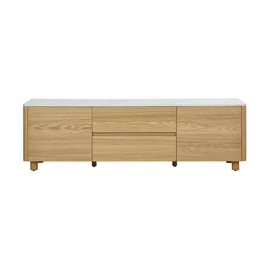 160cm Natural TV Cabinet Entertainment Unit Stand