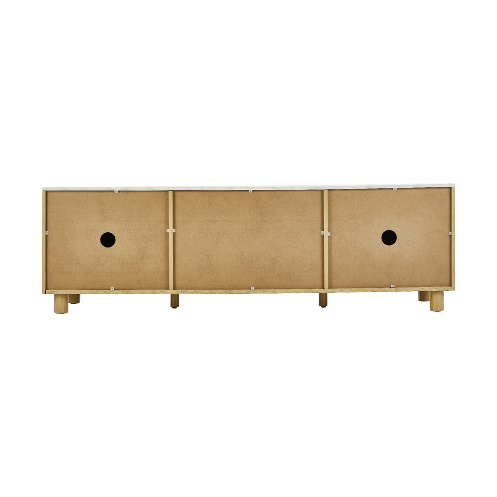 160cm Natural TV Cabinet Entertainment Unit Stand