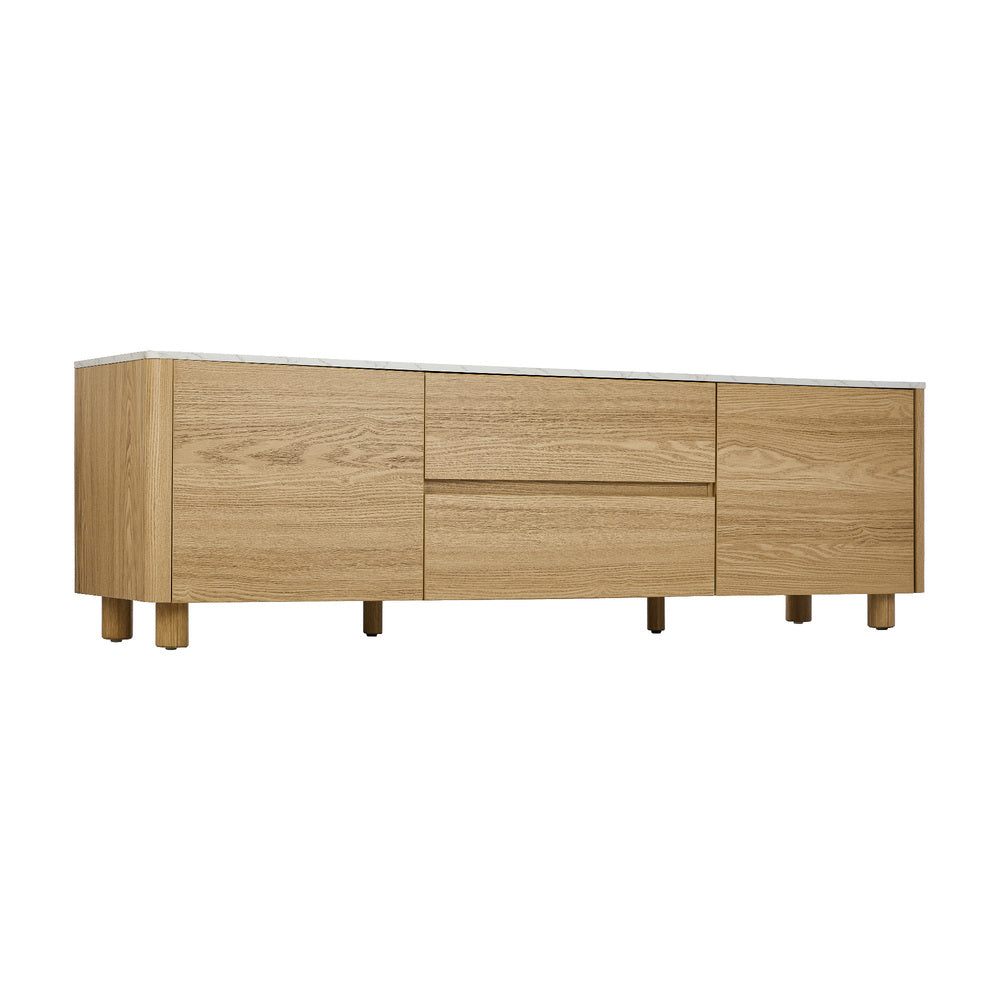 160cm Natural TV Cabinet Entertainment Unit Stand