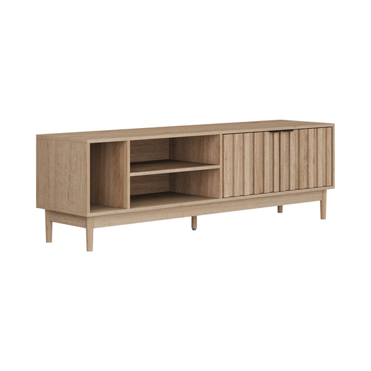 160cm Natural TV Cabinet Entertainment Unit Stand